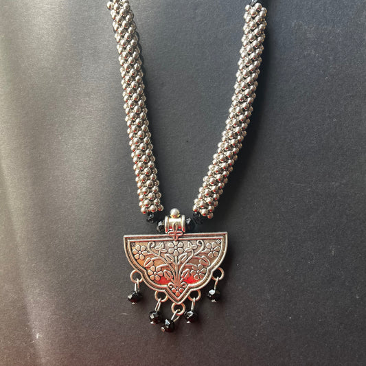 Oxidised Royal Necklace Ain Wear - Where Elegance Meets Modernity!