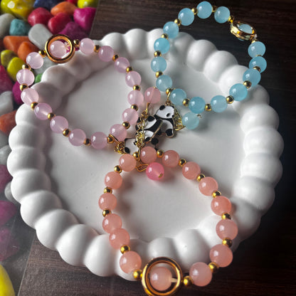 Panda Charm Bracelet Trio Combo