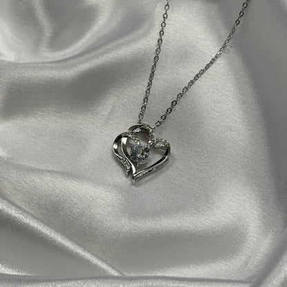 Viral Anti Tarnish American Diamond Studded Heart Pendant