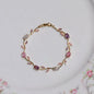 Viral Pink Purple Tulip Anti Tarnish Bracelet
