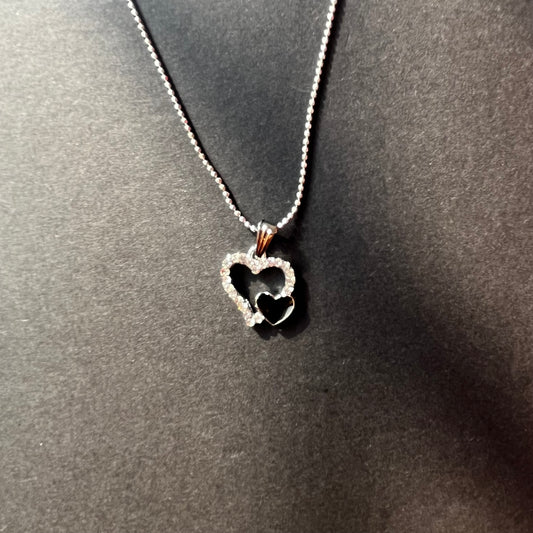 Heart & Heart Necklace