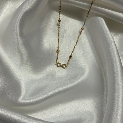 Viral Dainty Bow Anti Tarnish Pendant