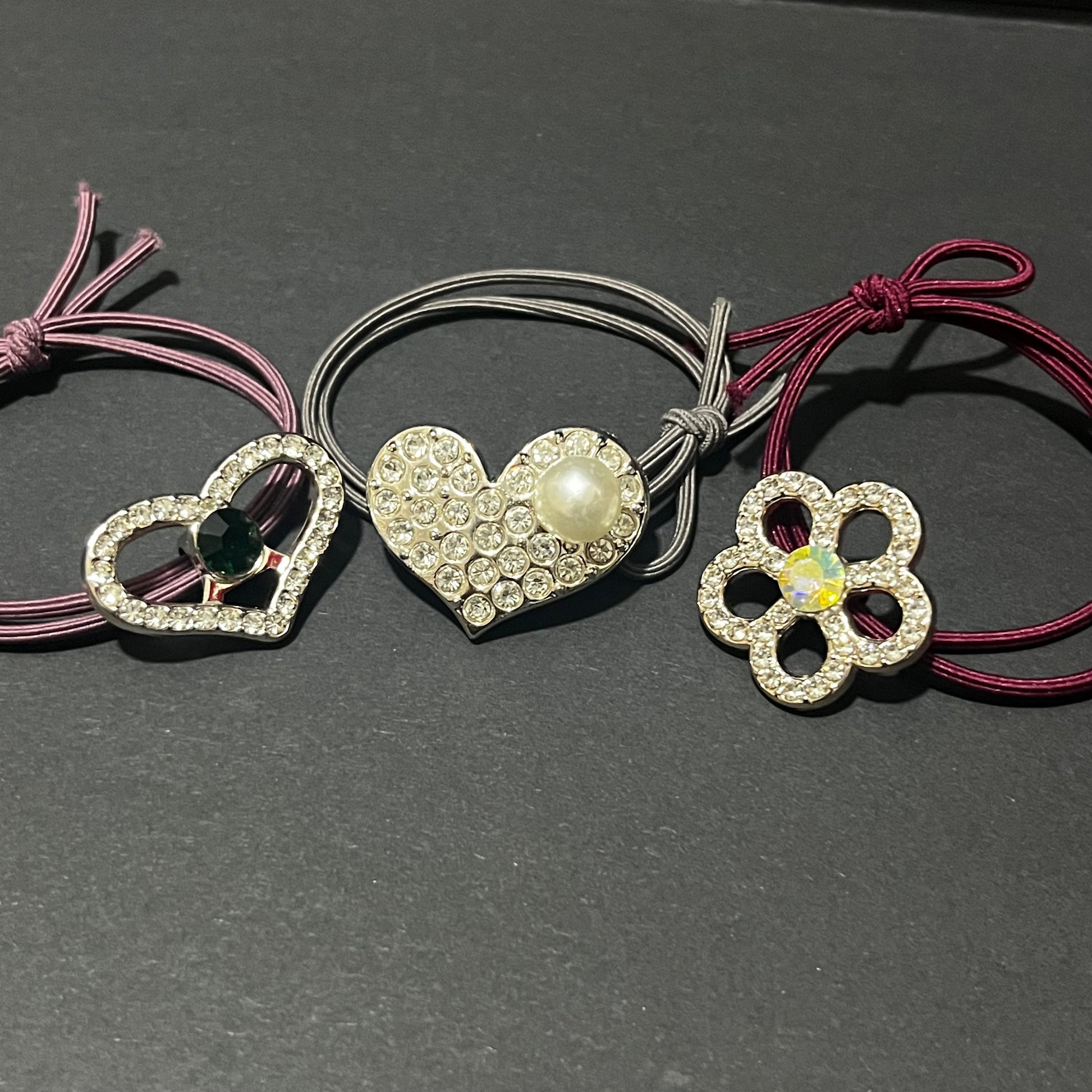 Fancy Hair Rubber Band (Set Of 3) Ain Wear - Where Elegance Meets Modernity!