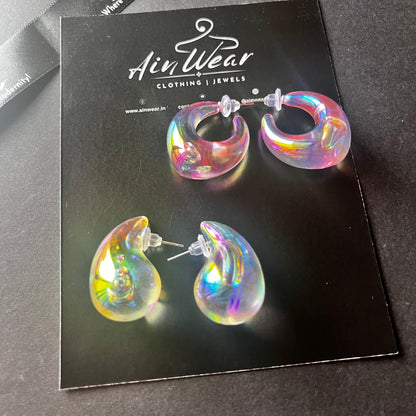 Holographic Earrings Combo