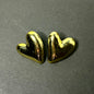 Golden Heart Stud Earring
