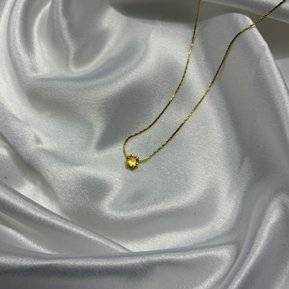 Viral Anti Tarnish Solitaire Necklace