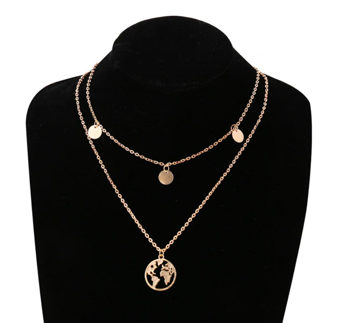 Double Layered Earth Necklace