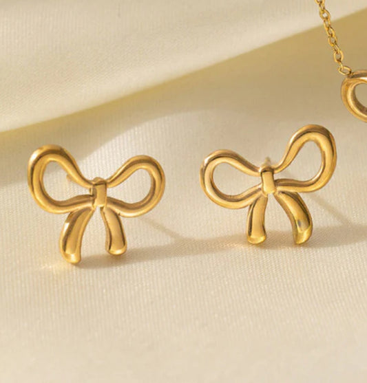 Viral Anti Tarnish Bow Earrings