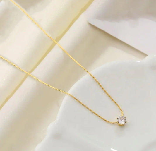 Viral Gold Plated Stainless Steel Anti Tarnish Stone Studded Pendant