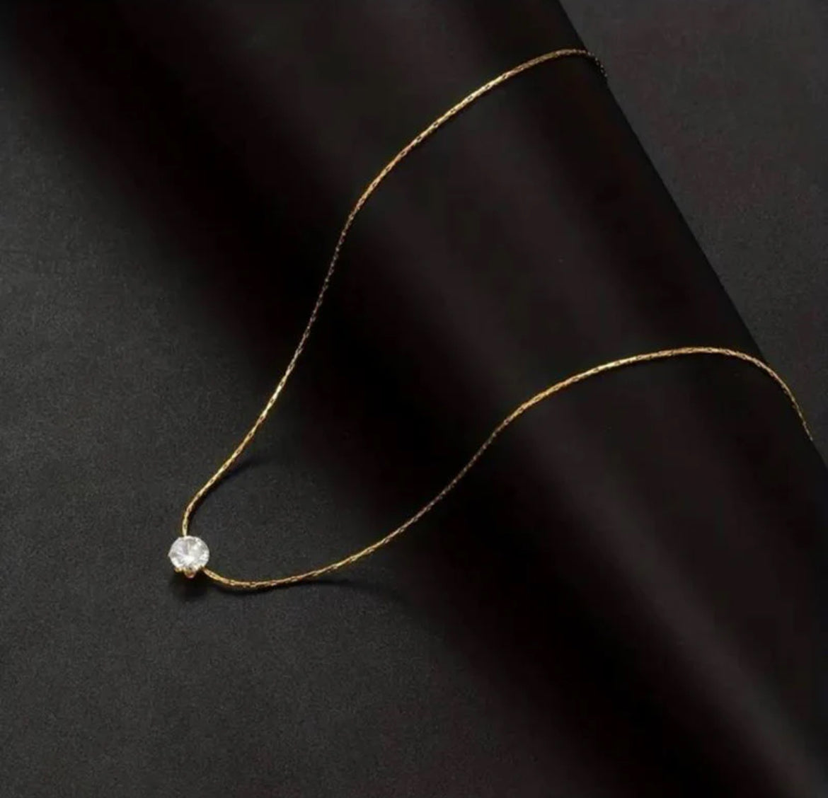 Viral Gold Plated Stainless Steel Anti Tarnish Stone Studded Pendant