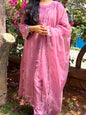 Noor Pink Embroidered Cut Work Suit