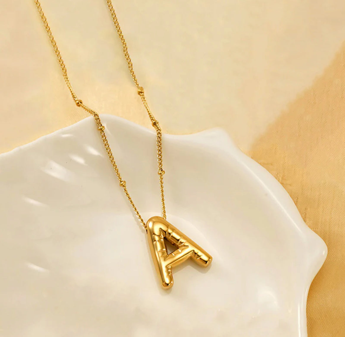 Viral Initial Anti Tarnish Necklace