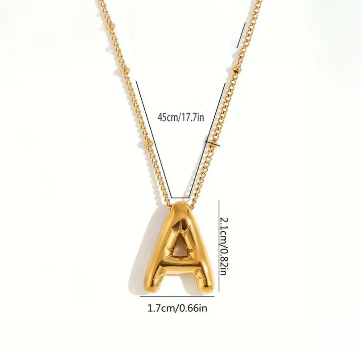 Viral Initial Anti Tarnish Necklace