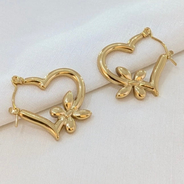 Anti Tarnish Viral Heart Earrings