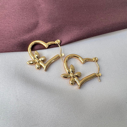 Anti Tarnish Viral Heart Earrings