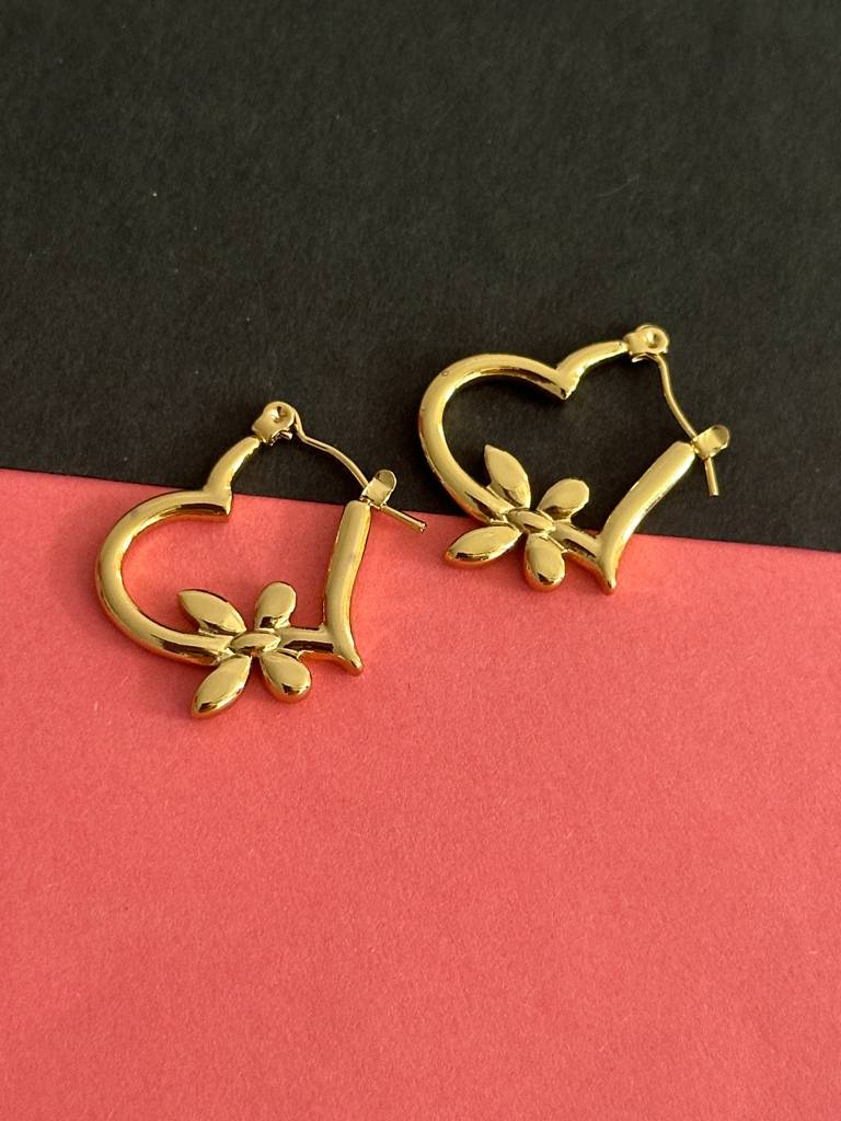 Anti Tarnish Viral Heart Earrings