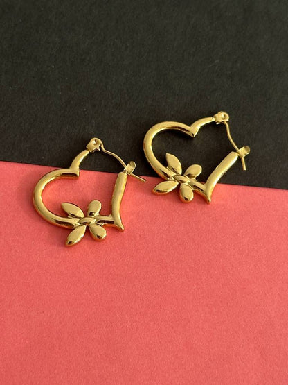 Anti Tarnish Viral Heart Earrings