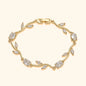 Viral Golden White Tulip Anti Tarnish Bracelet