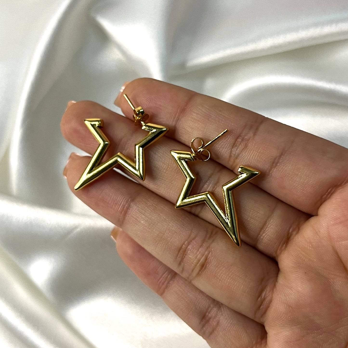 Anti Tarnish Star Earrings