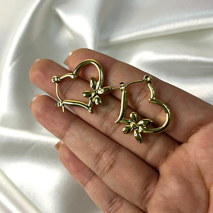 Anti Tarnish Viral Heart Earrings