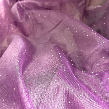 Lavender Organza Silk Hand Work Saree