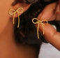 Viral Minimal Anti Tarnish Bow Earrings