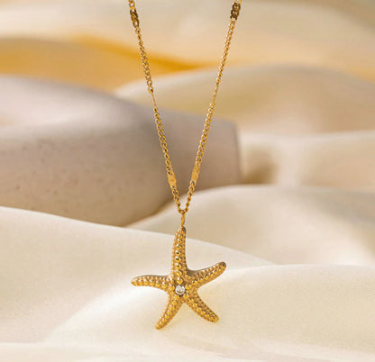 Viral Anti Tarnish Star Theme Necklace