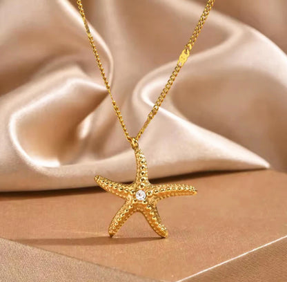 Viral Anti Tarnish Star Theme Necklace