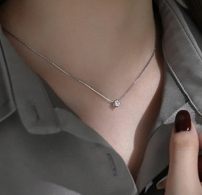 Viral Silver Plated Stainless Steel Anti Tarnish Stone Studded Pendant