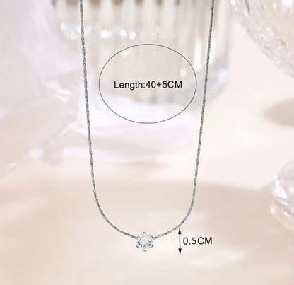 Viral Silver Plated Stainless Steel Anti Tarnish Stone Studded Pendant