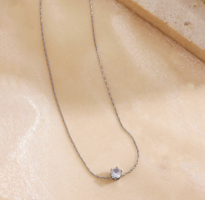 Viral Silver Plated Stainless Steel Anti Tarnish Stone Studded Pendant