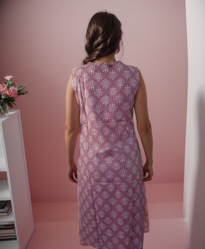 Cotton Thigh Slit Kurti Ain Wear - Where Elegance Meets Modernity!