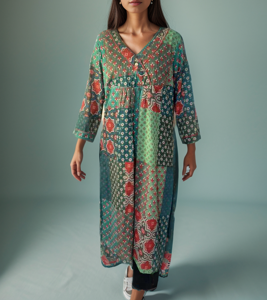 Angrakkha Style Kurti Ain Wear