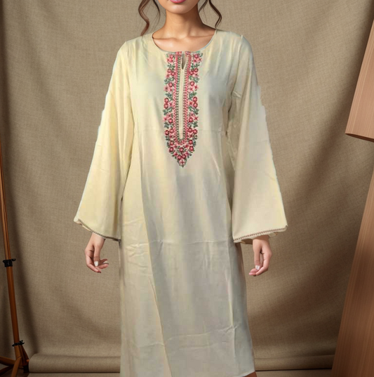 Long Embroidery Kurti Ain Wear
