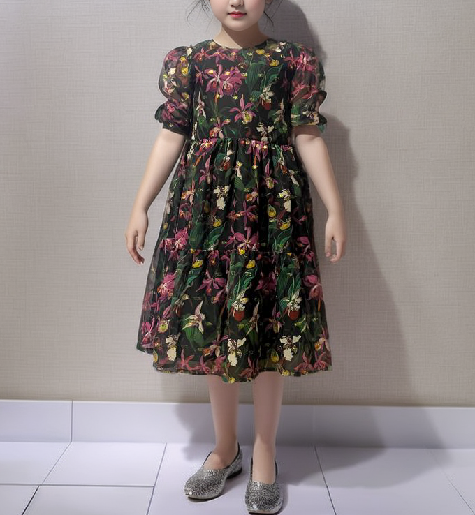 Black Soft Georgette Frock