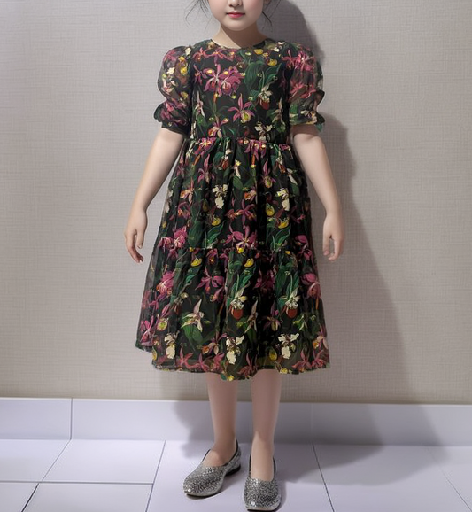 Black Soft Georgette Frock